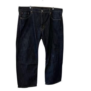 Levi’s Men’s Dark Denim 569 Loose Straight Leg Blue Jeans Size 38x30